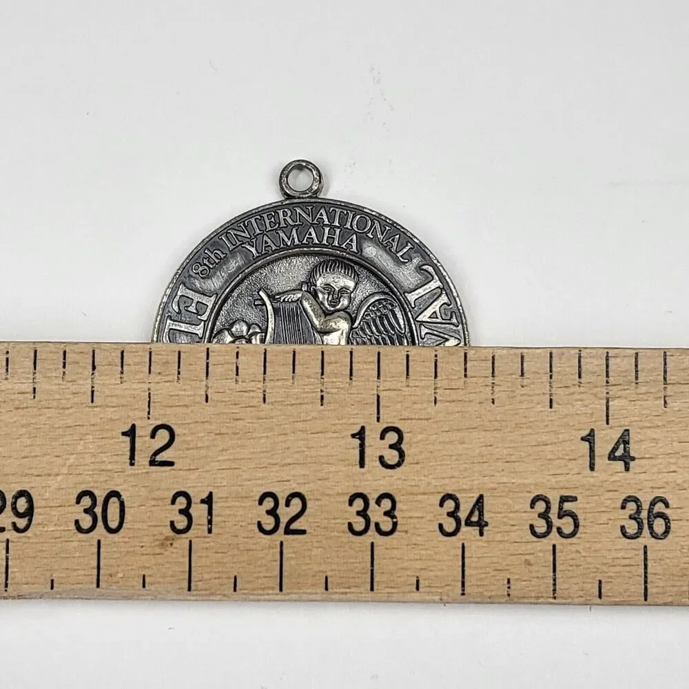 1971 8th International Yamaha Electone Festival Medal Pendant w/Box Vintage